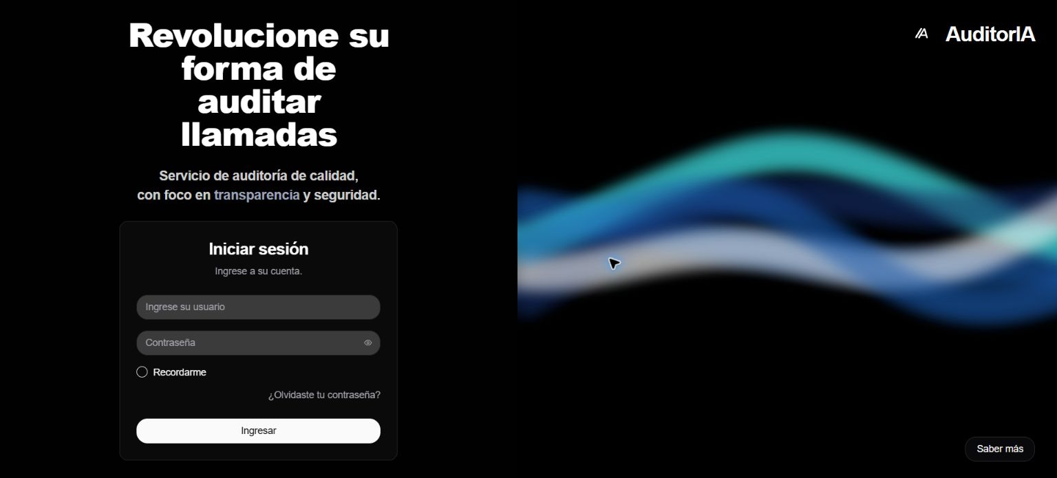 Tela de login com usuário, senha, Lembrar de mim e recuperação de acesso